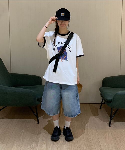 COVERNAT（カバーナット）の「[YOSIGO] サンベイディングリンガーTシャツ ホワイト（Tシャツ/カットソー・レディース・その他・L/XL/XXL/XS/S/M）」の12枚目の写真