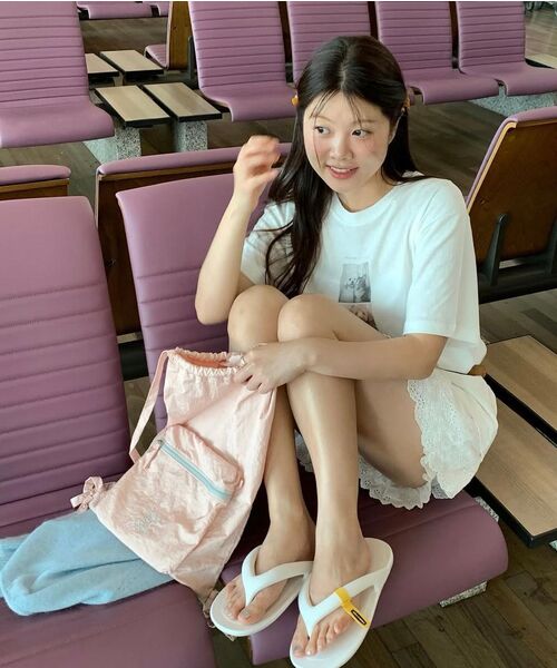 MUCU AND EBONY(ムクアンドエボニー)の「Ridge String Backpack _ Pink(バックパック/リュック・レディース・その他・FREE)」の4枚目の写真