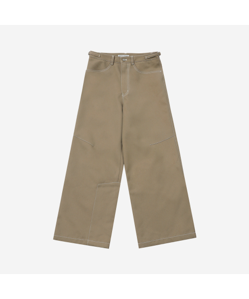 SEEN(シーン)の「PANNEL WIDE DENIM PANTS (Beige)(デニムパンツ・レディース・その他・M/S)」の2枚目の写真