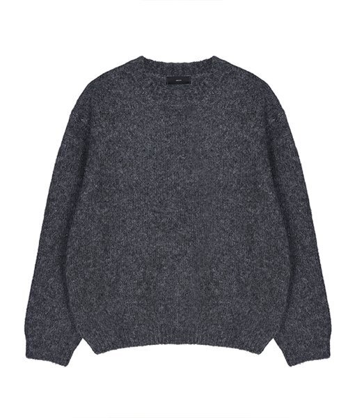 THE-ABON(エイボン)の「メンズデイクラシックウールミックスラウンドニットブラック(ニット/セーター・メンズ・ブラック・FREE)」の1枚目の写真