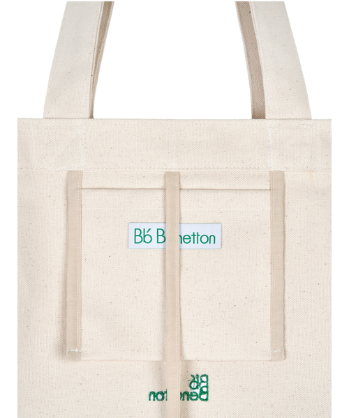 Bb' BENETTON(ビーフラットベネトン)の「カラータイポエコバッグ (アイボリー)(エコバッグ/サブバッグ・レディース・その他・ONE SIZE)」の4枚目の写真