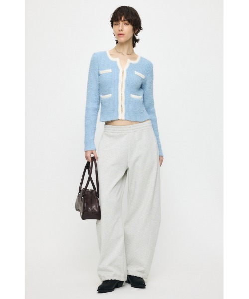 MOUSSY(マウジー)の「FANCY YARN BI COLOR カーディガン(カーディガン/ボレロ・レディース・オフホワイト/ブラック/ライトブルー・FREE)」の11枚目の写真