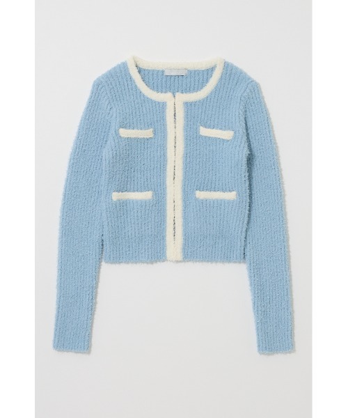 MOUSSY(マウジー)の「FANCY YARN BI COLOR カーディガン(カーディガン/ボレロ・レディース・オフホワイト/ブラック/ライトブルー・FREE)」の20枚目の写真