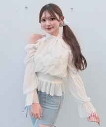 NOMAE（ノーマエ）の「アメスリリボンフリルブラウス（シャツ/ブラウス）」