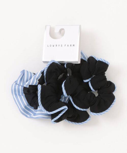 LOWRYS FARM(ローリーズファーム)の「アソート3SETヘアゴム 640846(ヘアゴム・レディース・ブルー/ブラック・FREE)」の2枚目の写真