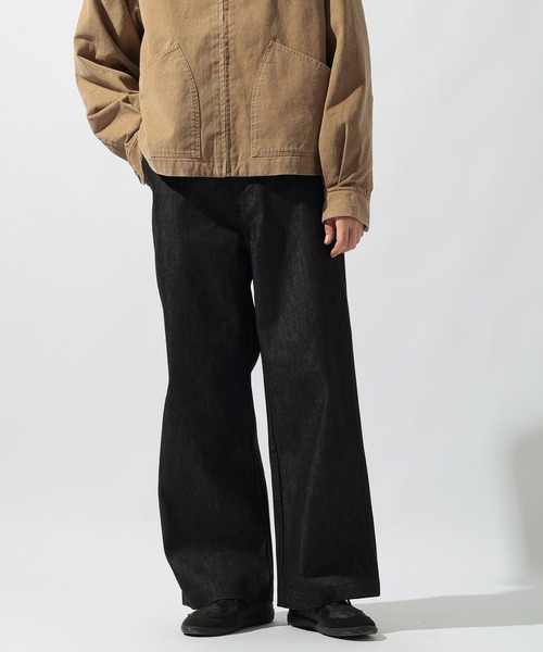 niko and...(ニコアンド)の「リジットワイドデニムパンツ(デニムパンツ・メンズ・ブラック/インディゴブルー・LARGE/MEDIUM)」の11枚目の写真