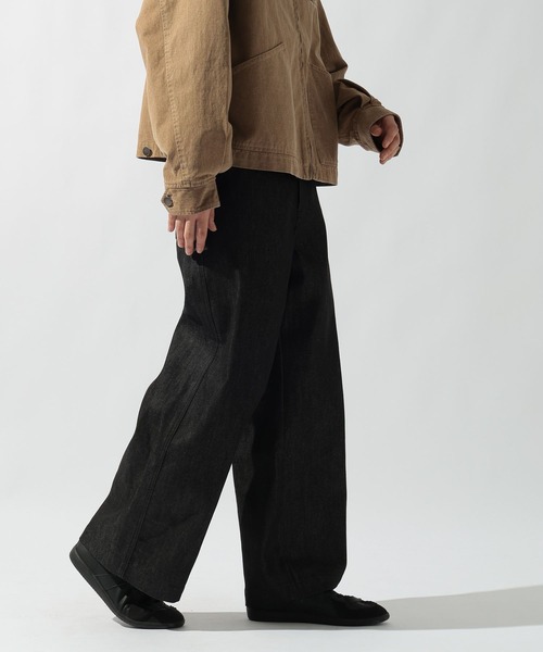 niko and...(ニコアンド)の「リジットワイドデニムパンツ(デニムパンツ・メンズ・ブラック/インディゴブルー・LARGE/MEDIUM)」の12枚目の写真