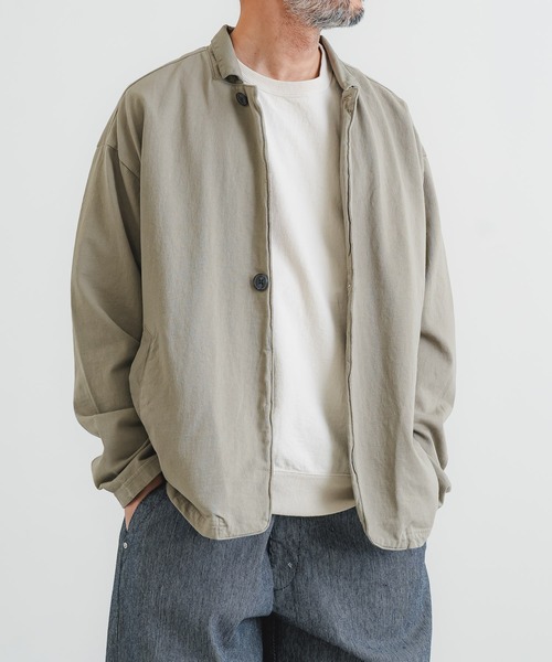quadro(クオドロ)の「スーパーインレイ布帛切替テーラードジャケット(Tシャツ/カットソー・メンズ・スミクロ/モカ・LARGE/MEDIUM)」の16枚目の写真