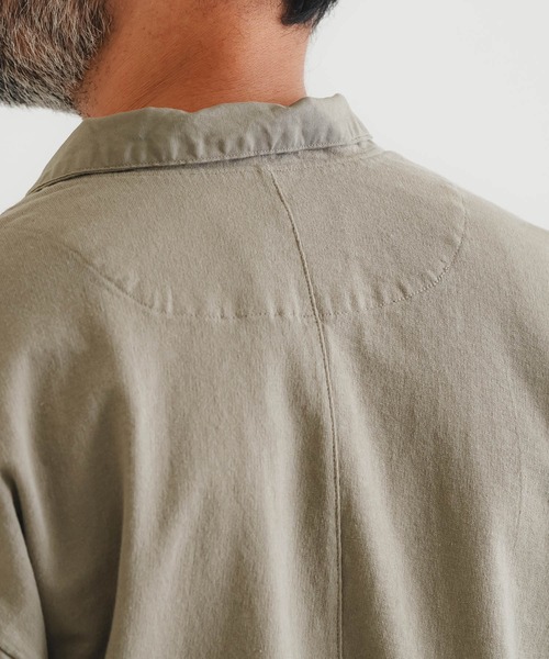 quadro(クオドロ)の「スーパーインレイ布帛切替テーラードジャケット(Tシャツ/カットソー・メンズ・スミクロ/モカ・LARGE/MEDIUM)」の22枚目の写真