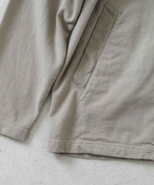 quadro(クオドロ)の「スーパーインレイ布帛切替テーラードジャケット(Tシャツ/カットソー・メンズ・スミクロ/モカ・LARGE/MEDIUM)」の10枚目の写真