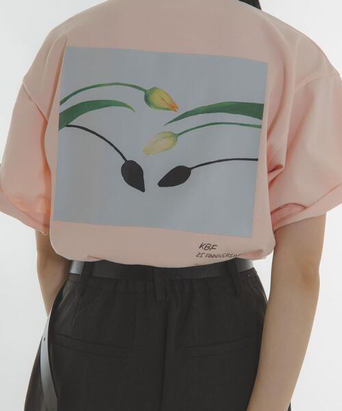 KBF(ケイビーエフ)の「『別注』Lee Izumida×KBF プリントTEE(Tシャツ/カットソー・レディース・アイボリー/ピンク/ネイビー・ONE)」の12枚目の写真