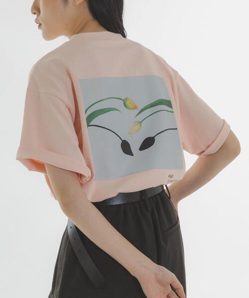 KBF(ケイビーエフ)の「『別注』Lee Izumida×KBF プリントTEE(Tシャツ/カットソー・レディース・アイボリー/ピンク/ネイビー・ONE)」の15枚目の写真