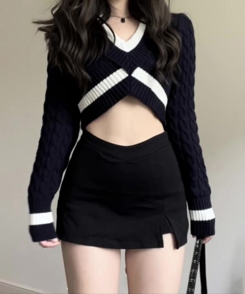 ViViDAY(ビビデー)の「スリットショートスカパン(スカート・レディース・ブラック・M/S/L)」の17枚目の写真