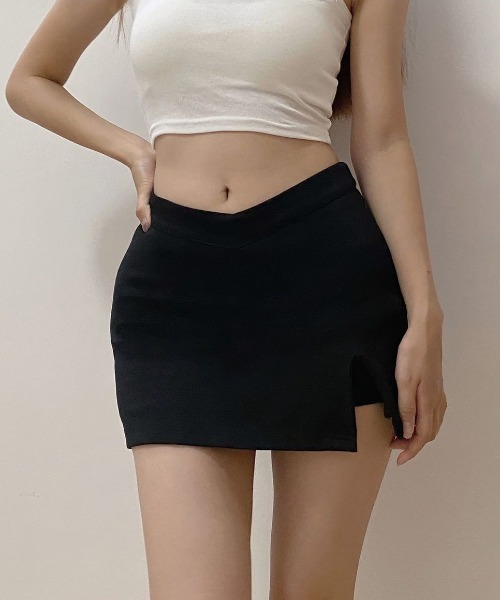ViViDAY(ビビデー)の「スリットショートスカパン(スカート・レディース・ブラック・M/S/L)」の19枚目の写真