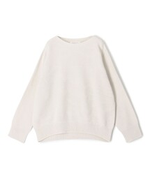 プレーンコットン オープンカラープルオーバー（ニット/セーター