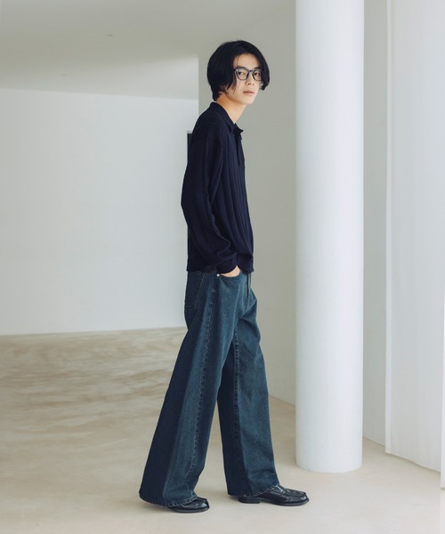 U.S. POLO ASSN.(ユーエスポロアッスン)の「U.S. POLO ASSN. 別注 針抜きポロニット(ニット/セーター・メンズ・ネイビー/グレー/ブラック/グリーン/ベージュ/ブラウン・S/M/L/XS)」の13枚目の写真