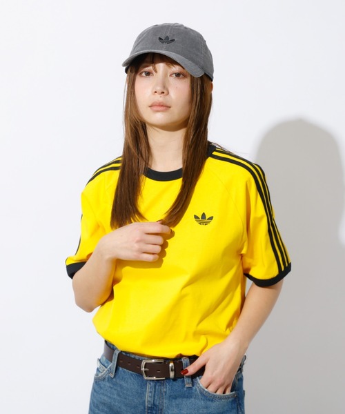 adidas(アディダス)の「【adidas originals/アディダスオリジナルス】3-STRIPES TEE / 3ストライプ 半袖Tシャツ/DB785/LIMITED(Tシャツ/カットソー・メンズ・イエロー/ブルー/ダークネイビー・XL/L/M)」の9枚目の写真