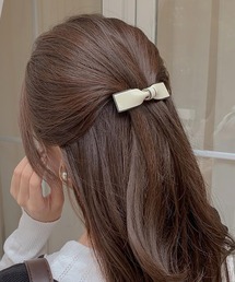 MAISON SELECT（メゾンセレクト）の「1D14-MZ クラシック スクエアリボンバレッタ（バレッタ/ヘアクリップ）」