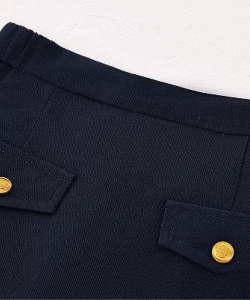 LA POMME petit(ラポミ・プチ)の「Patchwork Long Skirt Set Up(セットアップ・レディース・ネイビー/グレー/ピンク・LARGE/MEDIUM/SMALL)」の8枚目の写真