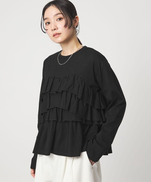 セール】【WEB限定】＜at ease＞フロント フリル プルオーバー