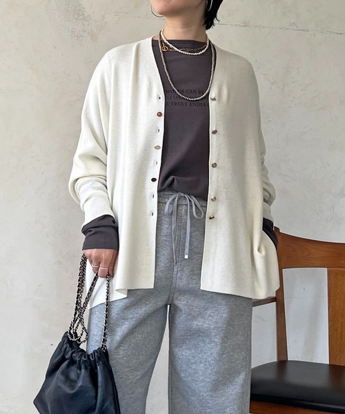 un dix cors（アンディコール）の「ジュエリーカーデ（カーディガン/ボレロ・レディース・ライトグレー/オフホワイト/ブラック/グリーン系その他2・FREE）」の20枚目の写真