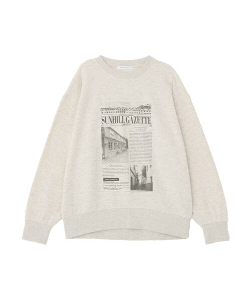 AMERICAN HOLIC(アメリカンホリック)の「News paperロゴスウェット(スウェット・レディース・チャコールグレー/杢グレー/アイボリー・FREE)」の21枚目の写真
