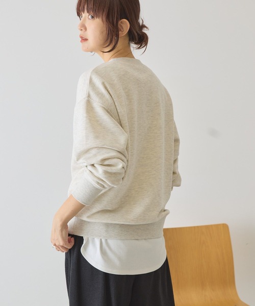 AMERICAN HOLIC(アメリカンホリック)の「News paperロゴスウェット(スウェット・レディース・チャコールグレー/杢グレー/アイボリー・FREE)」の13枚目の写真