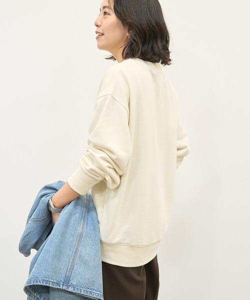 AMERICAN HOLIC(アメリカンホリック)の「News paperロゴスウェット(スウェット・レディース・チャコールグレー/杢グレー/アイボリー・FREE)」の8枚目の写真