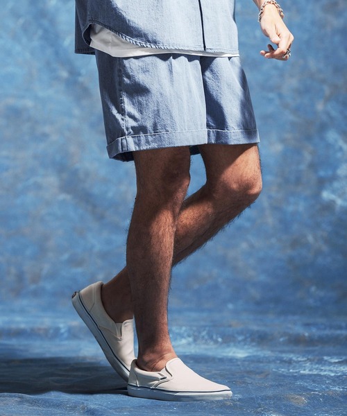 Jih Nunc(ジーヌンク)の「mp14617-7ozデニム裾ロールアップショートパンツ(JIH-R1171)(その他パンツ・メンズ・インディゴブルー/ブルーグリーン/ブルー・S/M/L)」の2枚目の写真