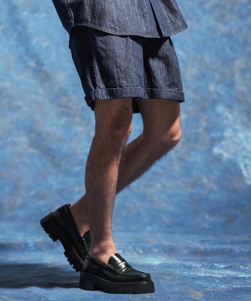 Jih Nunc(ジーヌンク)の「mp14617-7ozデニム裾ロールアップショートパンツ(JIH-R1171)(その他パンツ・メンズ・インディゴブルー/ブルーグリーン/ブルー・S/M/L)」の9枚目の写真