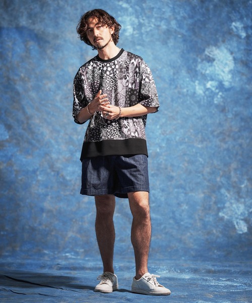 Jih Nunc(ジーヌンク)の「mp14617-7ozデニム裾ロールアップショートパンツ(JIH-R1171)(その他パンツ・メンズ・インディゴブルー/ブルーグリーン/ブルー・S/M/L)」の11枚目の写真