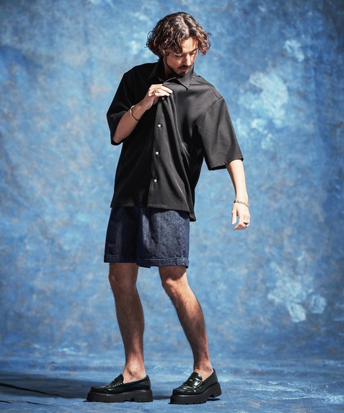 Jih Nunc(ジーヌンク)の「mp14617-7ozデニム裾ロールアップショートパンツ(JIH-R1171)(その他パンツ・メンズ・インディゴブルー/ブルーグリーン/ブルー・S/M/L)」の13枚目の写真