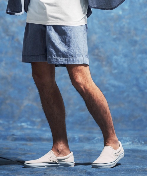 Jih Nunc(ジーヌンク)の「mp14617-7ozデニム裾ロールアップショートパンツ(JIH-R1171)(その他パンツ・メンズ・インディゴブルー/ブルーグリーン/ブルー・S/M/L)」の14枚目の写真