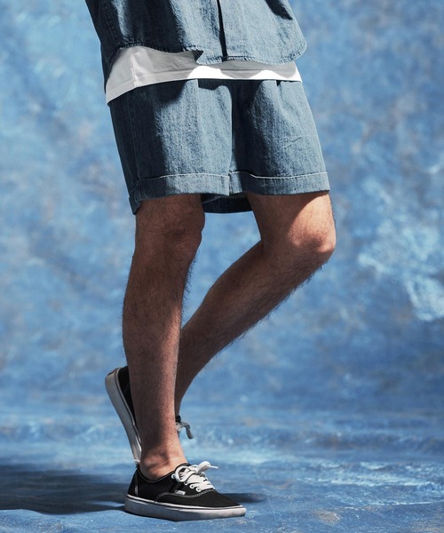 Jih Nunc(ジーヌンク)の「mp14617-7ozデニム裾ロールアップショートパンツ(JIH-R1171)(その他パンツ・メンズ・インディゴブルー/ブルーグリーン/ブルー・S/M/L)」の20枚目の写真
