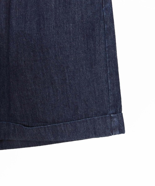 Jih Nunc(ジーヌンク)の「mp14617-7ozデニム裾ロールアップショートパンツ(JIH-R1171)(その他パンツ・メンズ・インディゴブルー/ブルーグリーン/ブルー・S/M/L)」の5枚目の写真
