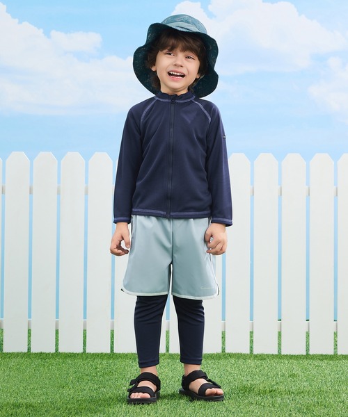 combimini(コンビミニ)の「ショートスイムパンツ(水着・キッズ・サックスブルー/ライトベージュ・100/90/120/110)」の11枚目の写真