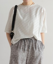 NOMBRE IMPAIR | 【予約】ダイヤレース切替　レイヤードプルオーバー(Tシャツ/カットソー)