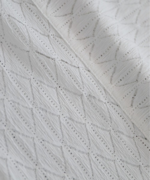 NOMBRE IMPAIR（ノンブルアンペール）の「【予約】ダイヤレース切替　レイヤードプルオーバー（Tシャツ/カットソー・レディース・ブラック/ホワイト・FREE）」の22枚目の写真