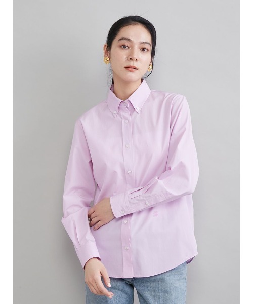 Mila Owen（ミラオーウェン）の「ＴＨＯＭＡＳ　ＭＡＳＯＮシャツ（シャツ/ブラウス・レディース・ブルー/ライトピンク・F）」の13枚目の写真