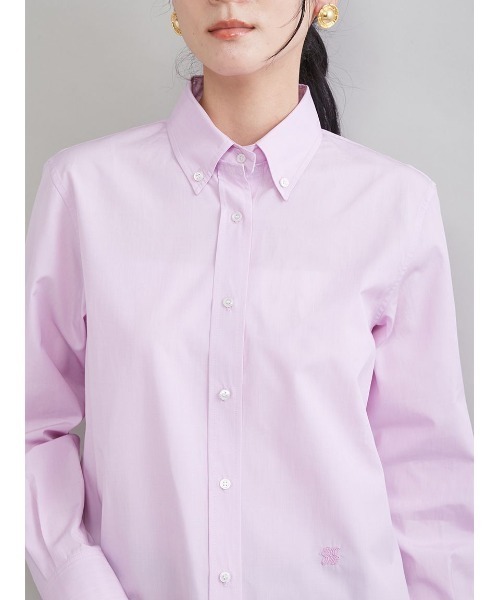 Mila Owen（ミラオーウェン）の「ＴＨＯＭＡＳ　ＭＡＳＯＮシャツ（シャツ/ブラウス・レディース・ブルー/ライトピンク・F）」の16枚目の写真