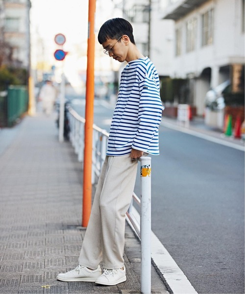 SAINT JAMES(セントジェームス)の「SAINT JAMES(セントジェームス) OUESSANT ルーズ (ボーダー)(Tシャツ/カットソー・メンズ・ホワイト/ブラック・6/5/4)」の21枚目の写真