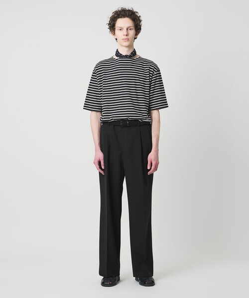 District(ディストリクト)の「<District>4プライ 2プリーツ ワイド パンツ(スラックス・メンズ・ネイビー/ブラック・S/M/L)」の22枚目の写真