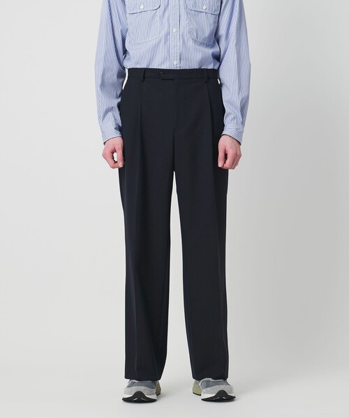District(ディストリクト)の「<District>4プライ 2プリーツ ワイド パンツ(スラックス・メンズ・ネイビー/ブラック・S/M/L)」の21枚目の写真