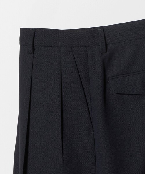 District(ディストリクト)の「<District>4プライ 2プリーツ ワイド パンツ(スラックス・メンズ・ネイビー/ブラック・S/M/L)」の16枚目の写真