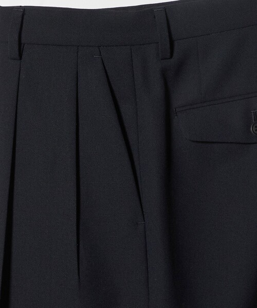 District(ディストリクト)の「<District>4プライ 2プリーツ ワイド パンツ(スラックス・メンズ・ネイビー/ブラック・S/M/L)」の15枚目の写真