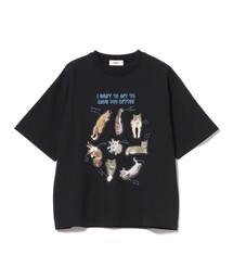 ネコ フォトコラージュ Tシャツ