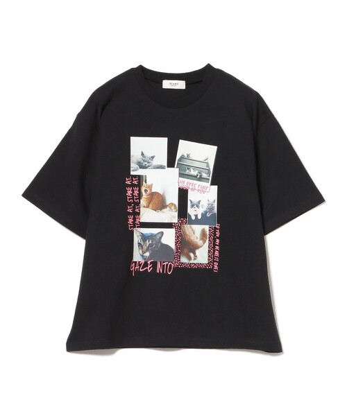 BEAMS HEART(ビームスハート)の「ネコ フォトコラージュ Tシャツ(Tシャツ/カットソー・レディース・ブラック系その他4/ホワイト系その他5/ブラック/オフホワイト・FREE)」の19枚目の写真