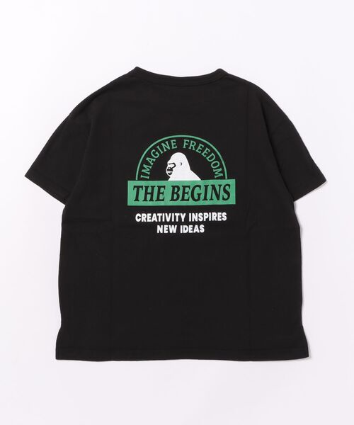 jeans-b（ジーンズベー）の「ジーンズベー JUST DO IT Tシャツ（Tシャツ/カットソー・キッズ・アイボリー/ブラック/オフホワイト・130cm/140cm/150cm/160cm）」の4枚目の写真