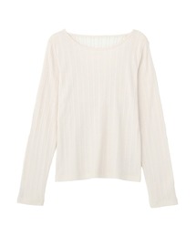 ランダムチェーンリブバックレースプルオーバー