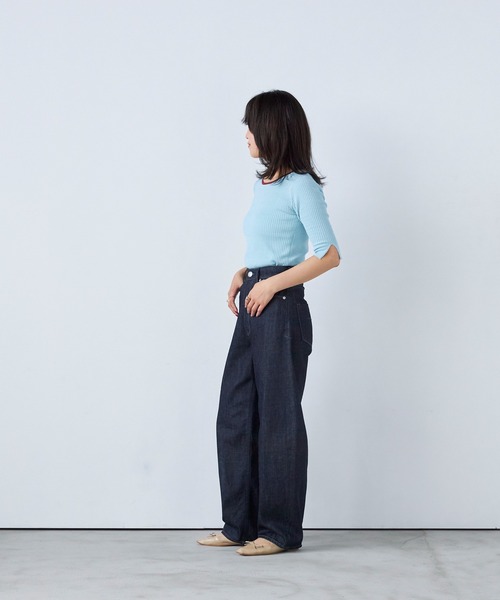 YANUK(ヤヌーク)の「カーブテーパード "LAURA"(デニムパンツ・レディース・ワンウォッシュ・27inch/26inch/25inch/24inch/23inch/22inch/21inch)」の5枚目の写真